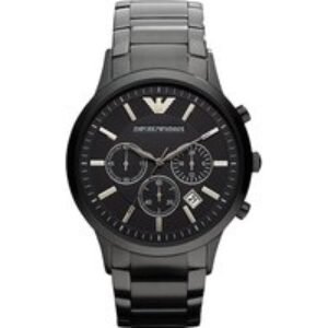 Emporio Armani AR2453 Quartz Men's Stainless Steel Watch - Water-Resistant Classic 43mm | Wowcher