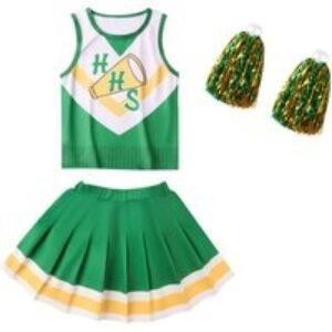 Unisex Black Stranger Things Hawkins Cheerleader Halloween Costume - Kids & Adults