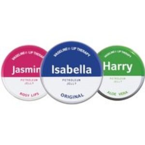 3x Personalised Vaseline Tins - Nourishing Lip Care | Wowcher