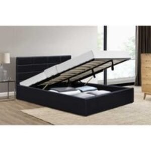 Elegant Faux Leather Ottoman Bed Frame - Modern Storage Base | Wowcher