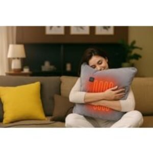 Flannel USB Heated Throw Cushion - Soft Electric Hand Warmer Pillow