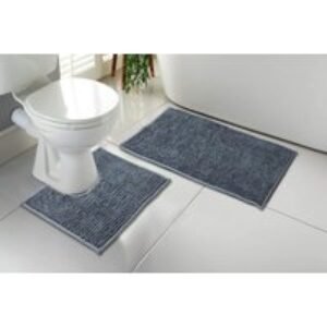 Set of 1 or 2 1000GSM Microfibre Bath Mat - 5 Colours | Wowcher