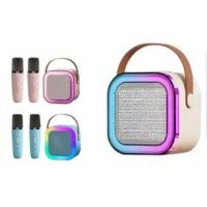 Wireless Kids Karaoke Machine with Mics & RGB Lights - Ages 5+