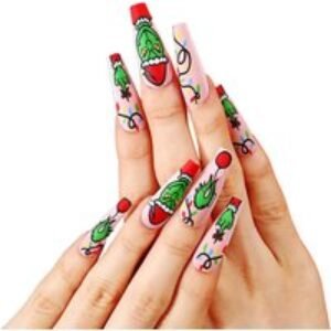 Cartoon- Christmas Press-On Nails - Long-Lasting