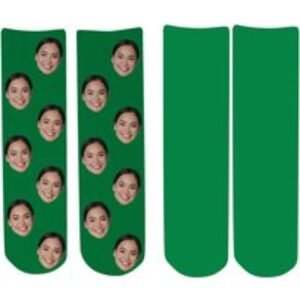 Personalised Face Christmas Crew Socks - 100% Polyester