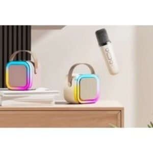 Bluetooth Karaoke Machine with Microphones - 4 Colours! | Wowcher