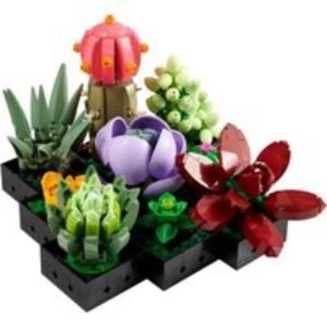 Succulent Flower Plant Toy Building Blocks Set For Adults - 771 Pieces! | Wowcher