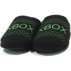 Unisex Black Gaming  pired or Xbox  Slippers - 6 Sizes | Wowcher