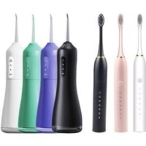Electric Toothbrush & Flosser Bundle - Professional Oral Care | Wowcher