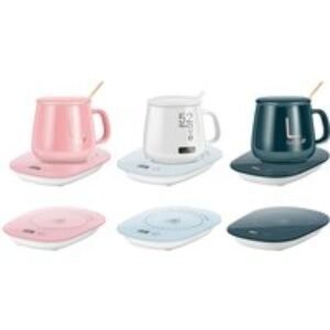 Freestanding Heated Mug Warmer Set - Energy Efficient