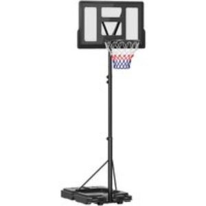 Outdoor Basketball Hoop and Stand with 10-Level Adjustable Height | Wowcher