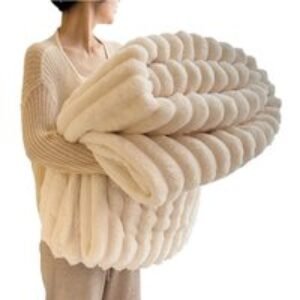 Double-Sided Faux Fur Fluffy Blanket - Ultra-Soft