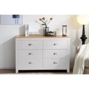 Heritage 6-Drawer Chest - Durable PB & Melamine