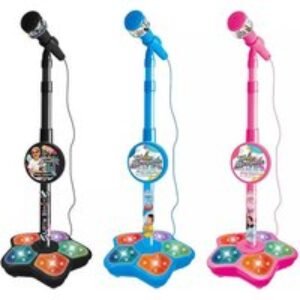 Children's Karaoke Microphone Toy with Adjustable Stand - Ages 3+