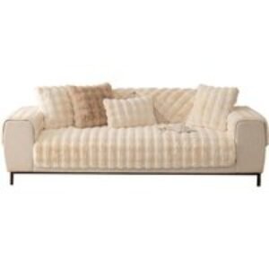 Soft Shaggy Sofa Cushion Cover - Faux Fur