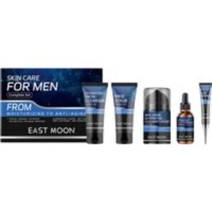 Men's Anti-Ageing Skincare Set with Retinol & Hyaluronic Acid - 5 Piece Routine for All Skin Types | Wowcher