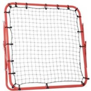 Adjustable Sports Rebounder Net - Red/Black - Outdoor Garden Game for Football