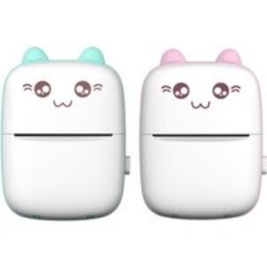 Mini Inkless Portable Thermal Printer - 2 Options and 2 Colours | Wowcher