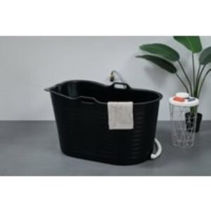 Freestanding Portable Plastic Bath Tub - Water-Saving
