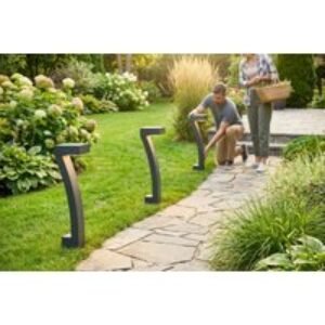 Solar LED Pathway Lights - Weatherproof & Modern | Wowcher
