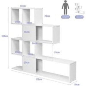 5-Tier Wooden Ladder Bookshelf - Space-Saving Display & Storage Unit for Home & Office | Wowcher