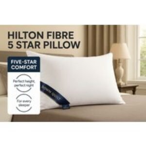 Hilton- Fibre 5-Star Luxury Pillow - 4 Sizes | Wowcher