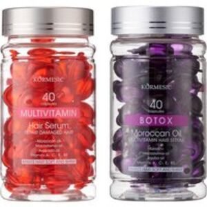 Hair Vitamin Capsules with Moroccan Oil & Multivitamins - For All Hair Types