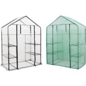 Walk-In Greenhouse with 4 Shelves - Durable Storage Solution | Wowcher
