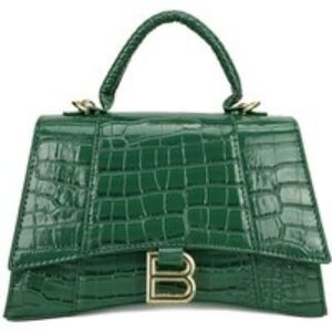 Unisex Black Designer  Leather Tote Satchel - Convertible Crossbody Purse