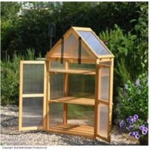 Garden Gear Wooden 3 Shelf Greenhouse | Wowcher