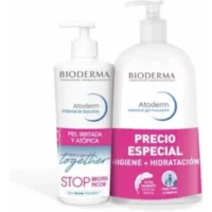 Bioderma  Atoderm Intensive Baume 500ml+Atoderm Intensive Gel Moussant 1000ml Set 2  Pieces