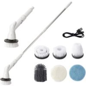 6-in-1 Cordless Electric Spin Cleaner - Multi-Surface Cleaning Brush