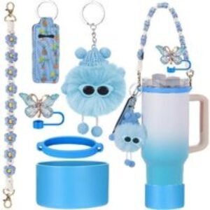 Set of 6 Silicone Stanley Cup Accessories - Vibrant Tumbler Add-Ons