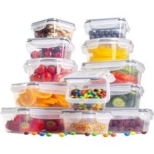 Transparent Kitchen Containers - Pack of 12 or 24 | Wowcher