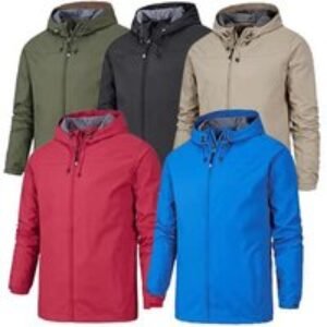 Unisex Black Lightweight Waterproof Raincoat - 8 Sizes