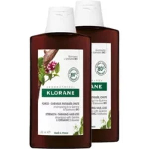 Klorane Shampoo With Quinine And Edelveiss Bio 2x400ml