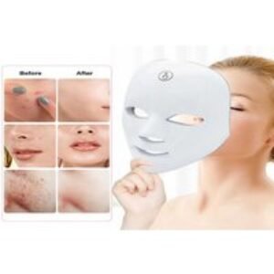 7-Colour LED Facial Mask & Neck Rejuvenation Device - Advanced Light Therapy