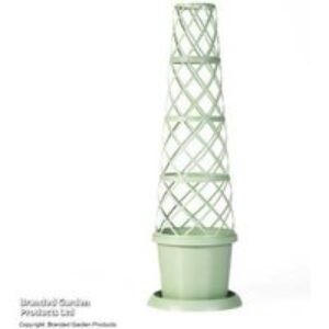 Pistachio Green Climbing Plant Tower Pot & Trellis - 130cm