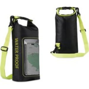 Unisex Black 2L Waterproof Touch Screen Dry Bag - Lightweight PVC