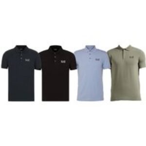 Men's Emporio Armani EA7 Stretch Polo Shirt - Lightweight & Versatile - An Everyday Essential | Wowcher