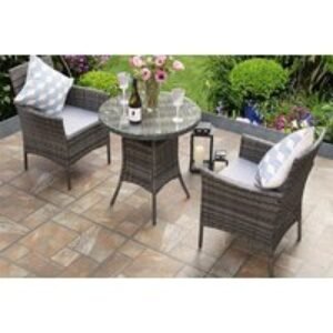 2-Seater Weather-Resistant Rattan Bistro Set | Wowcher