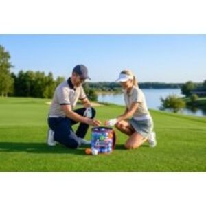50 Branded Golf Balls - Eco-Friendly Lake Balls for Outdoor Family Fun