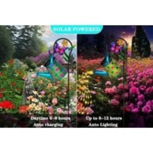 Solar LED Watering Can Fairy Lights - Weatherproof Outdoor Garden Lighting | Wowcher