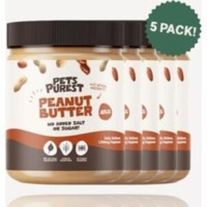 Natural Peanut Butter for Dogs - 5 Tub Bundle | Wowcher