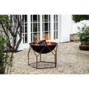 Frost-Resistant Outdoor Metal Fire Bowl Log Burner - Patio Heater | Wowcher