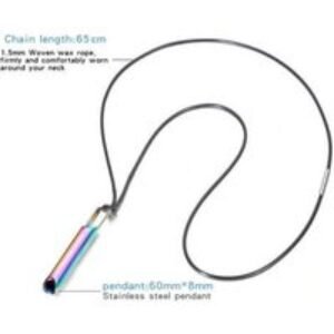 Unisex Black Breathlace Necklace Anxiety Stress Reduction Necklace | Wowcher