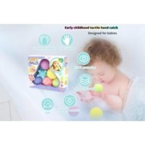 6pcs Colourful Baby Sensory Squeeze Balls Set - Textured Tactile Toy for Babies & Toddlers (Ages 3+) | Wowcher