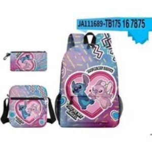 Cartoon  able Polyester School Backpack Set - 9 Designs