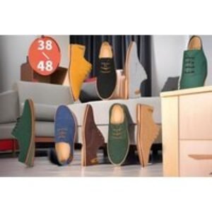 Blue Men's Suede Leather Oxford Casual Shoes - Classic Lace-Up