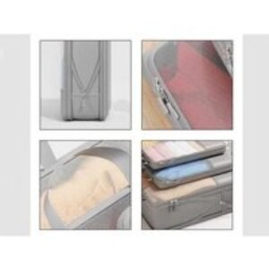 4Pcs Polyester Zipper Compression Storage Bags - Modular Luggage Organisers